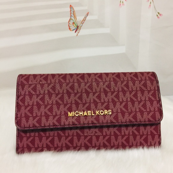 NWT Michael Kors Jet Set Travel Trifold Wallet - Picture 7 of 7